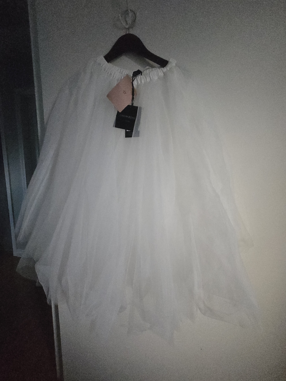 Cynthia Rowley White Layered Tulle Skirt